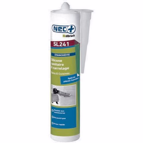 Mastic silicone sanitaire anti