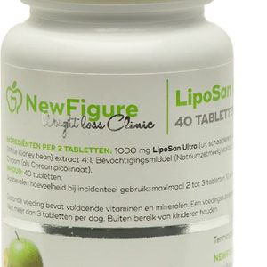 NewFigure Liposan Carb Ultra Plus 40 comprimés – Bloqueur de graisse et bloqueur de glucides en 1 – Bloqueur de graisse et bloqueur de glucides en un – Protection pendant le déjeuner, le dîner, les vacances, la fête et l&rsquo;anniversaire !