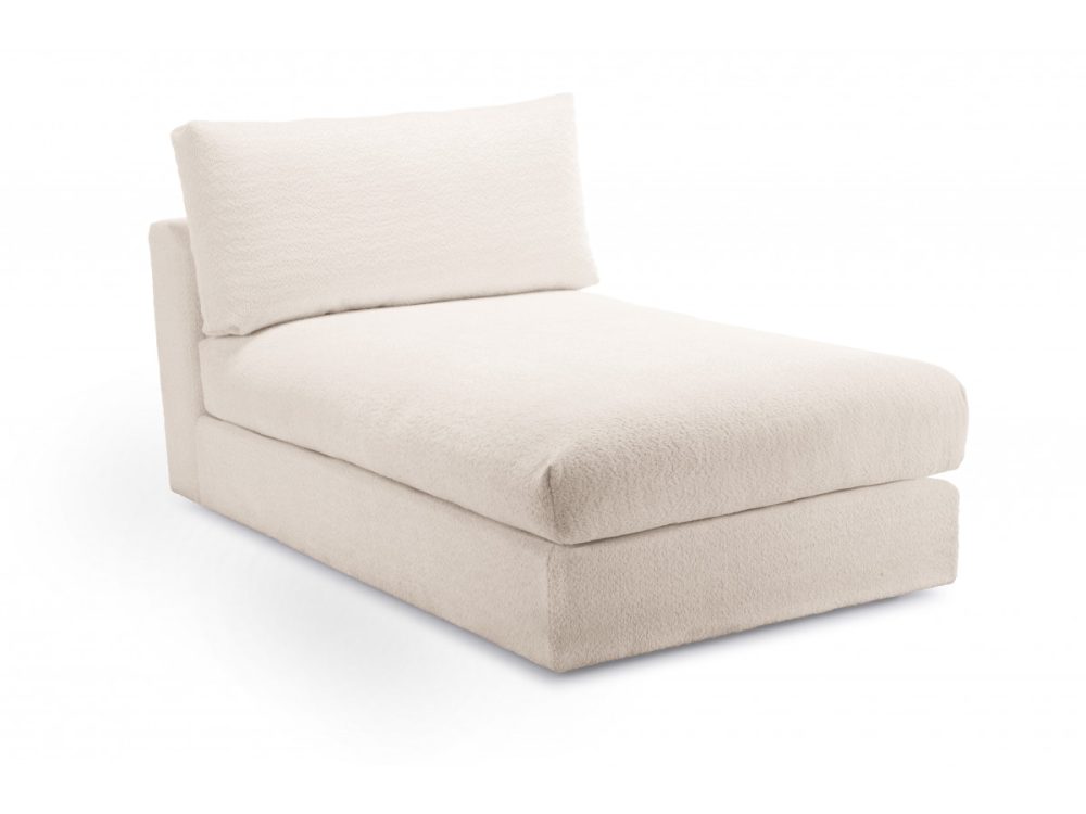 Meridienne pour canape modulable PARIS tissu bouclette – Image 3