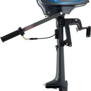 Moteur hors-bord 3.5 CV – Moteur essence Bateau pneumatique – Navigation sur l’eau – Aluminium léger – 49 cc – Noir Moteur hors-bord 3.5 CV – Moteur essence Bateau pneumatique – Navigation sur l’eau – Aluminium léger – 49 cc – Noir