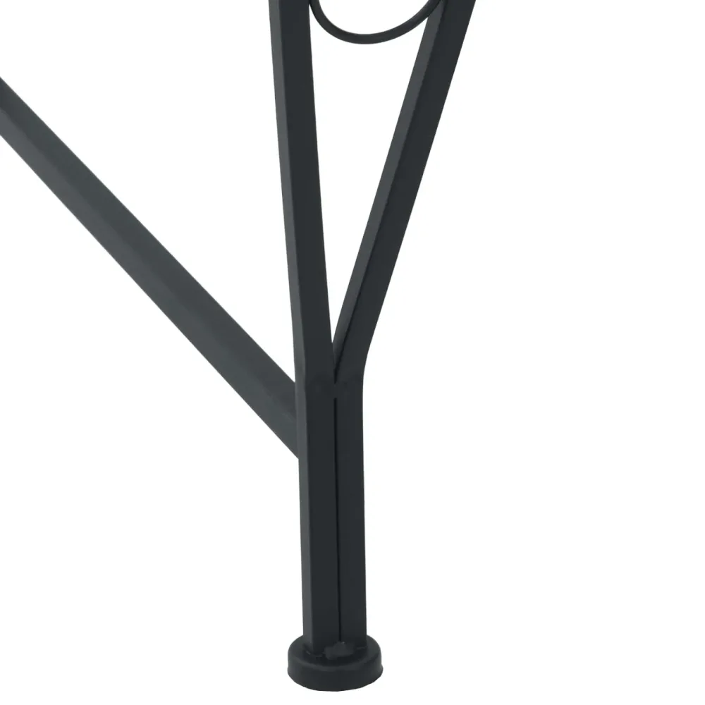 Tree Bench 8-Seater Ø 160 x 89 cm Steel Black Round – Image 3
