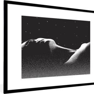 Image encadrée – Une illustration en noir et blanc d’une femme sous les étoiles Cadre photo 80×60 cm – Affiche encadrée (Décoration murale salon / chambre) Image encadrée – Une illustration en noir et blanc d’une femme sous les étoiles Cadre photo 80×60 cm – Affiche encadrée (Décoration murale salon / chambre)