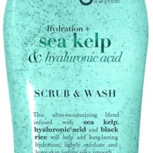 OGX Hydration + Algues Marines & Acide Hyaluronique Body Scrub – Gel Douche Exfoliant sans Sulfate avec Riz Noir 577ML OGX Hydration + Algues Marines & Acide Hyaluronique Body Scrub – Gel Douche Exfoliant sans Sulfate avec Riz Noir 577ML