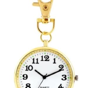 Montre d’infirmière pratique couleur or – montre soeur – avec clip – 38 mm – emballage I-deLuxe Montre d’infirmière pratique couleur or – montre soeur – avec clip – 38 mm – emballage I-deLuxe