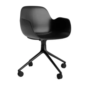Form Drehstuhl 4W schwarzes Aluminium/schwarz Form Drehstuhl 4W schwarzes Aluminium/schwarz