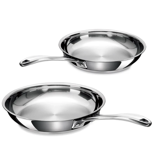 Lot 4 poêles tout inox Chef 20, 24, 28 et 30 cm Beka – Image 3