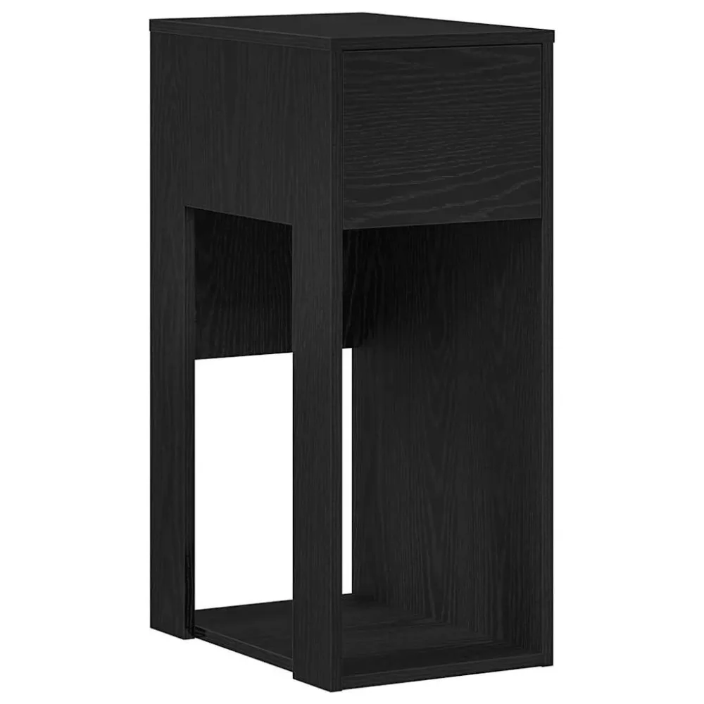 Computer Tower Stand with Drawer Black 30x44x74 cm – Image 2