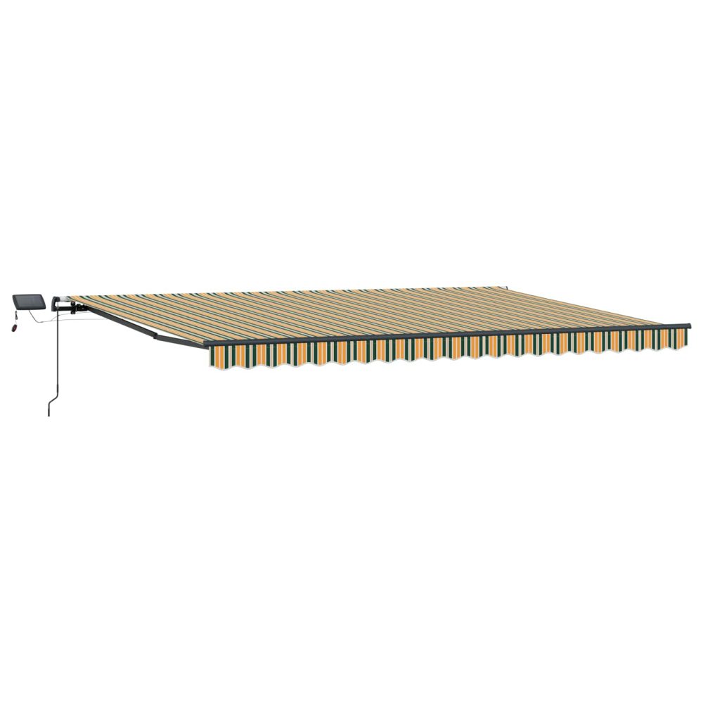 Retractable Awning Green and yellow 500 x 300 cm – Image 3