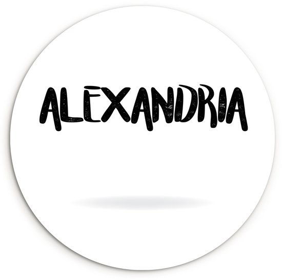 Illustration d'Alexandrie sur fond blanc Assiette en plastique cercle mural ⌀ 150 cm XXL / Groot format!