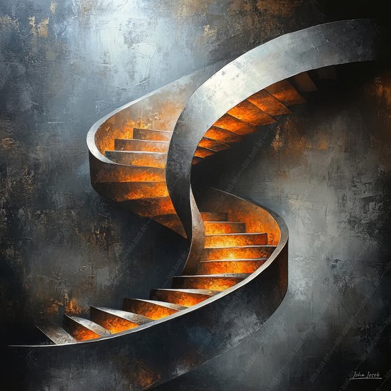 JJ-Art (Glas) 60×60 | Escaliers, industriels, métal, aluminium, acier, abstrait, art | carré, bâtiment, orange, rouille, gris, moderne | Foto-schilderij-glasschilderij-acrylglas-acrylaat-wanddecoratie JJ-Art (Glas) 60×60 | Escaliers, industriels, métal, aluminium, acier, abstrait, art | carré, bâtiment, orange, rouille, gris, moderne | Foto-schilderij-glasschilderij-acrylglas-acrylaat-wanddecoratie