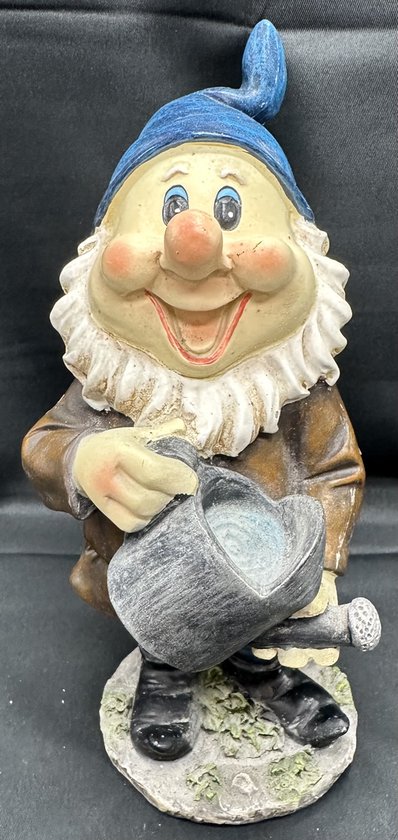 Nain de jardin en polyrésine "Gnome avec arrosoir" - multicolore - Hauteur 20 x 11 x 8 cm - Accessoires de maison - Accessoires de jardin - Décoration de jardin