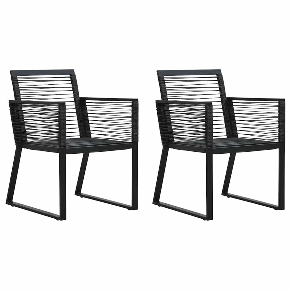 Outdoor Chair | Set of 2 | Minimalistic | Garden Chairs | Rectangular