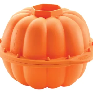 LÉKUÉ Backform 3D Kürbis Silikon ø 17 cm orange