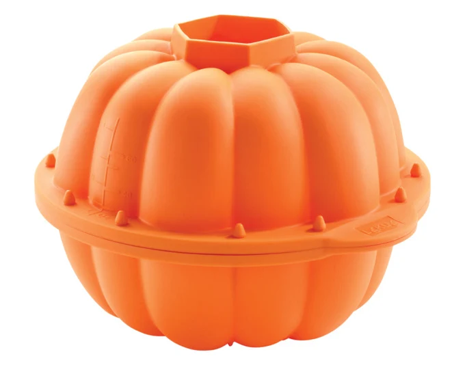 LÉKUÉ Backform 3D Kürbis Silikon ø 17 cm orange