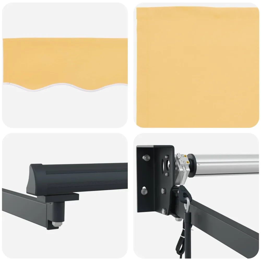 Electric Retractable Awning Sand 100% Polyester and Aluminium – Image 3