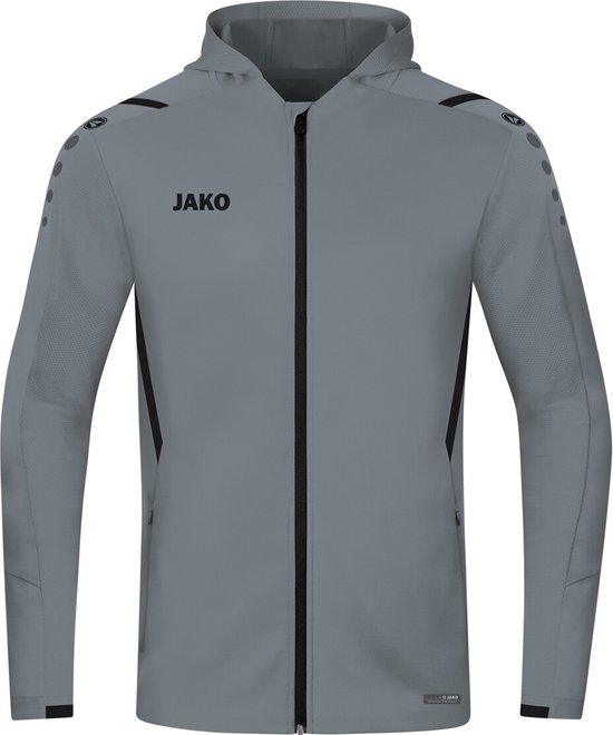 JAKO Veste Avec Capuche Challenge Stone Grey - Zwart Taille 3XL