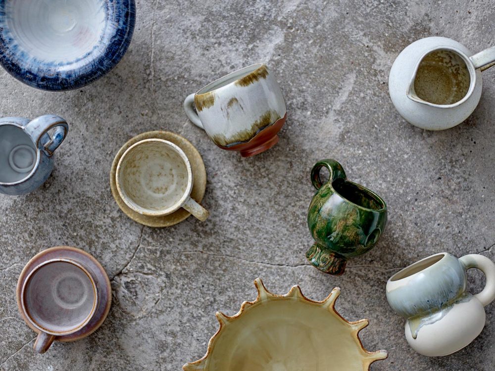 Luna Tasse, Blau, Steingut – Image 2