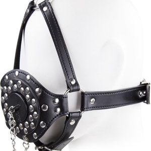 Jamais ennuyeux – Bâillon buccal en cuir PU avec ouverture et bouchon Jamais ennuyeux – Bâillon buccal en cuir PU avec ouverture et bouchon