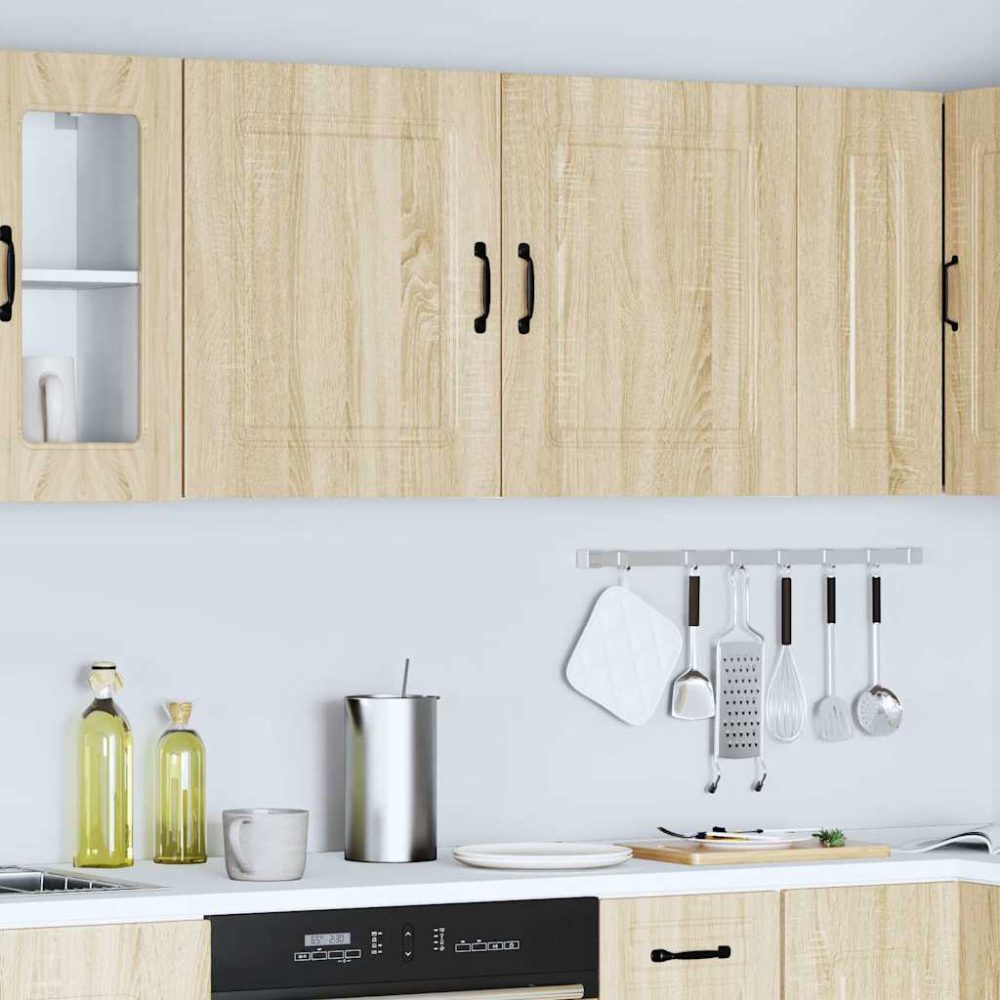 Kitchen Wall Cabinets 2 pcs Kalmar Sonoma Oak Engineered Wood – Image 3