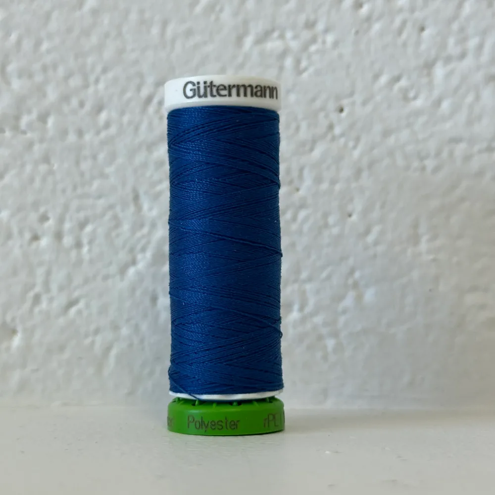 Fil de polyester recyclé / rPet - 214 bleu rivière - GÜTERMANN