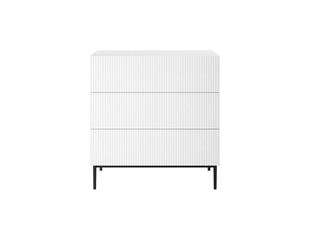 Commode KASHA 3 tiroirs pieds noir – Image 3