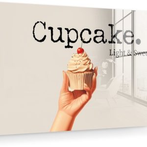 MuchoWow® Tableau sur verre 30×20 cm – Tableau sur verre acrylique – Cupcake – Bonbon – Cerise – Photo sur verre – Décoration murale salon – Décoration murale chambre – Peintures MuchoWow® Tableau sur verre 30×20 cm – Tableau sur verre acrylique – Cupcake – Bonbon – Cerise – Photo sur verre – Décoration murale salon – Décoration murale chambre – Peintures