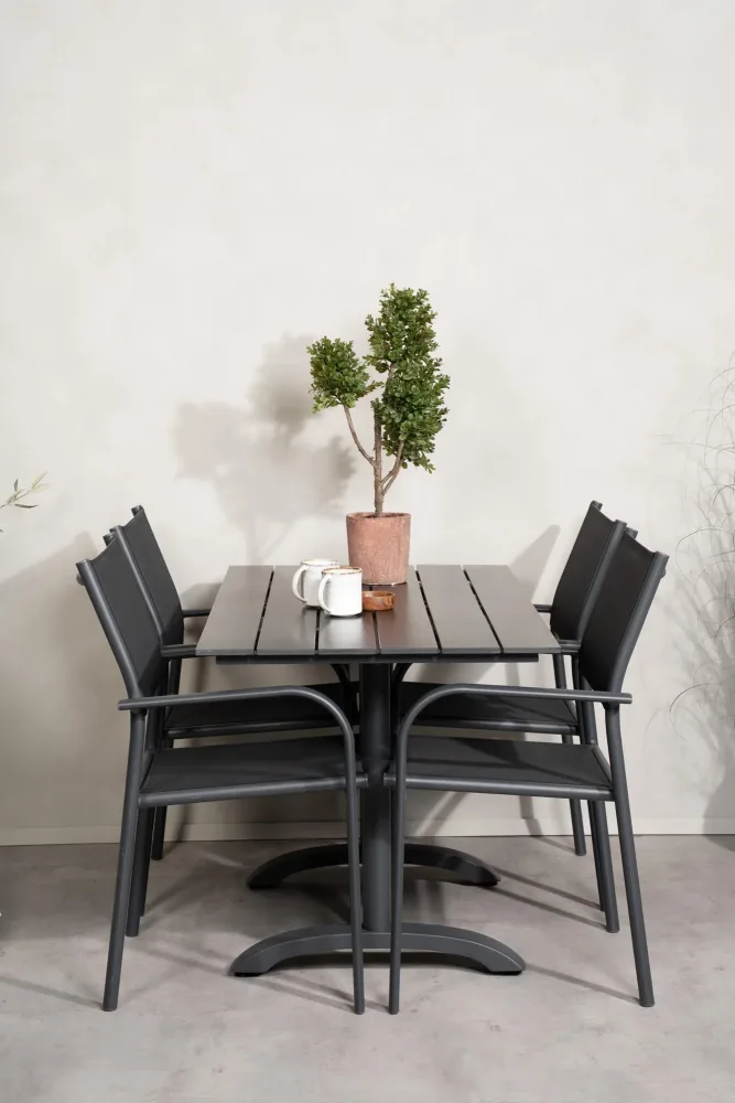 Denver Outdoor-Tischset + Santorini 120cm/4St. – Image 2