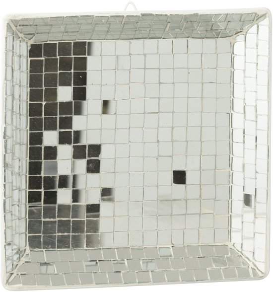 J-Line plateau - verre - argent