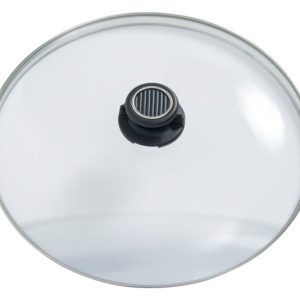 GASTROLUX Glasdeckel Deluxe mit Edelstahlring ø 30 cm GASTROLUX Glasdeckel Deluxe mit Edelstahlring ø 30 cm