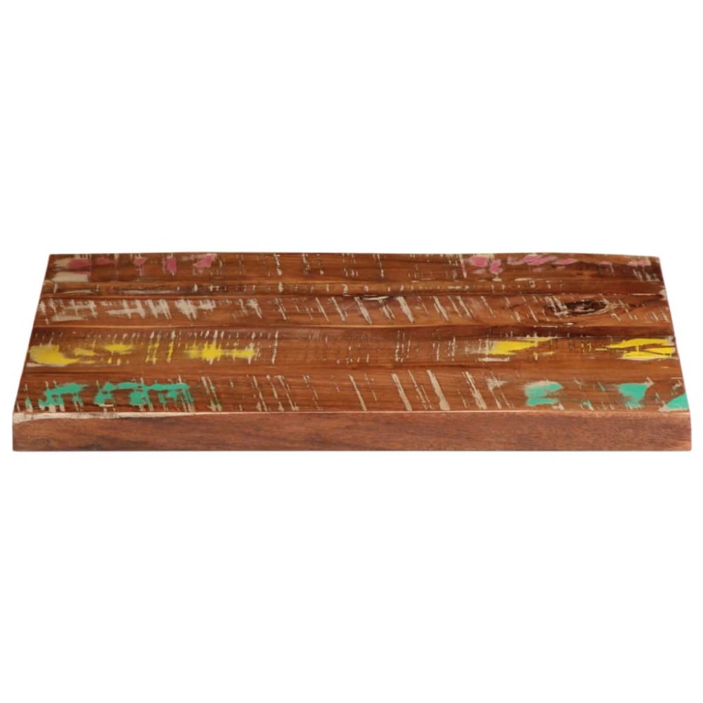 Table Top 60x50x3.8 cm Rectangular Solid Wood Reclaimed – Image 3