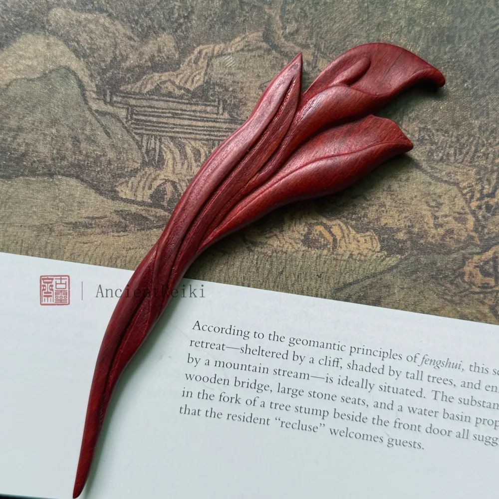 PF164 - 14.5cm African Padauk Hair Sticks - Wholesale – Image 2