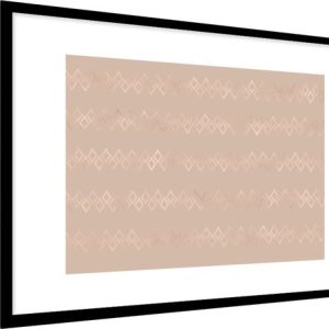 Luxe motif de diamants en or rose sur fond rose 120×80 cm Luxe motif de diamants en or rose sur fond rose 120×80 cm