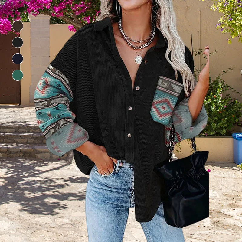 Veste Imprimée à Col Rayé – Image 3