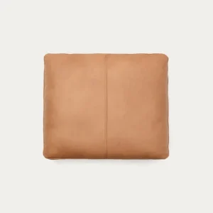 Kissen Blok aus braunem Leder 50 x 60 cm Kissen Blok aus braunem Leder 50 x 60 cm