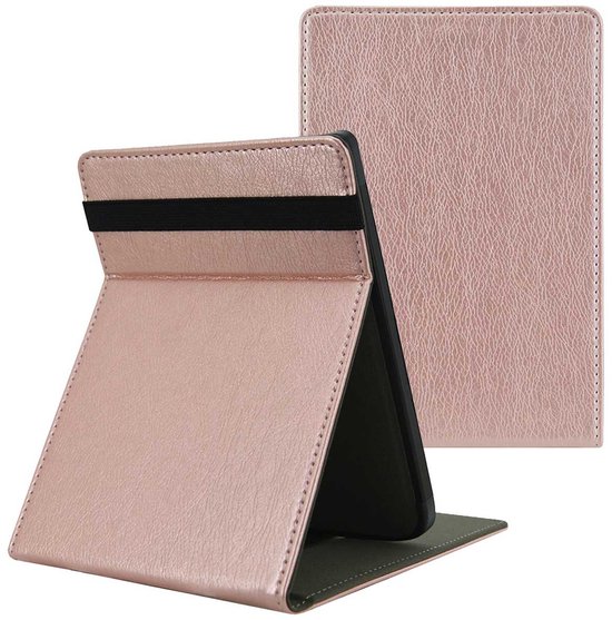imoshion Ereader Cover / Case Convient pour Pocketbook Basic Lux 4 / Pocketbook HD 3 / Pocketbook Touch Lux 5 / Vivlio Lux 5 - imoshion Stand Flipcase - Or rose