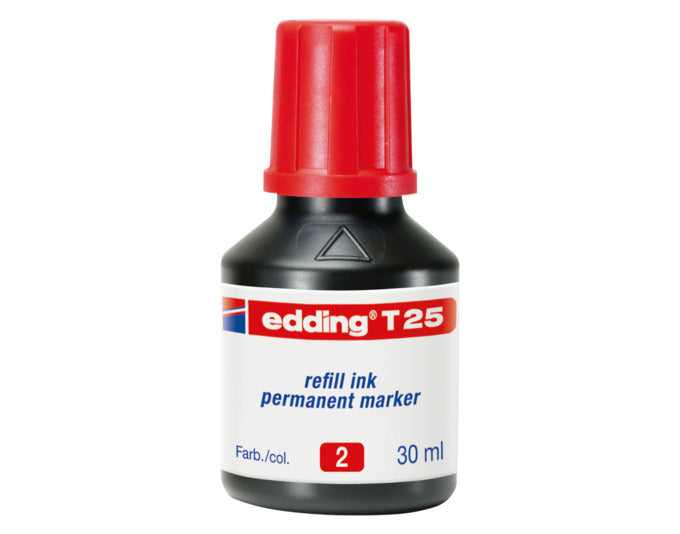 EDDING Nachfülltinte Permanentmarker T-25 30 ml rot