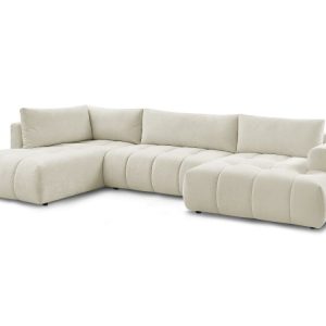 Canape panoramique convertible FUJI tissu lisse Canape panoramique convertible FUJI tissu lisse