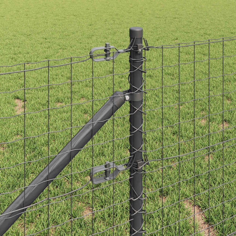Ground Spike Fence Post 13 pcs Grey Powder-Coated Steel – Image 3