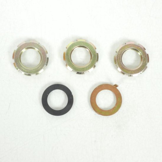 Kit écrous cannelés M25 de direction pour scooter Peugeot 50 Streetzone 4T Eu5