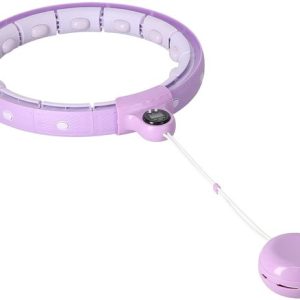 INNY FH02 Série – Hula Hoop avec Compteur – Massage Ergonomique – Réglable – Rose