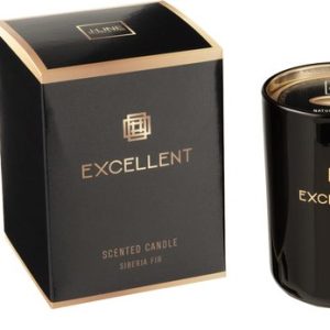 J-Line bougie parfumée Excellent – Siberia Fir – verre – noir – small – 50H J-Line bougie parfumée Excellent – Siberia Fir – verre – noir – small – 50H