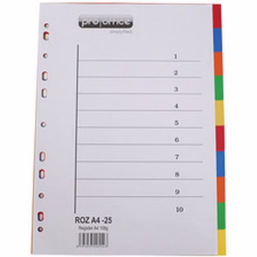 Intercalaire en plastique, uni, A4 – Image 2