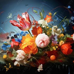 JJ-Art (Aluminium) 90×60 | Fleurs, bouquet, nature morte, style peint, art | abstrait, coloré, couleurs vives, bleu, rouge, orange, jaune, vert, rose, moderne | photo peinture sur dibond, décoration murale métal JJ-Art (Aluminium) 90×60 | Fleurs, bouquet, nature morte, style peint, art | abstrait, coloré, couleurs vives, bleu, rouge, orange, jaune, vert, rose, moderne | photo peinture sur dibond, décoration murale métal