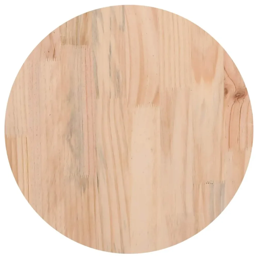 Table Top Round Ø40x3 cm Solid Wood Pine – Image 2