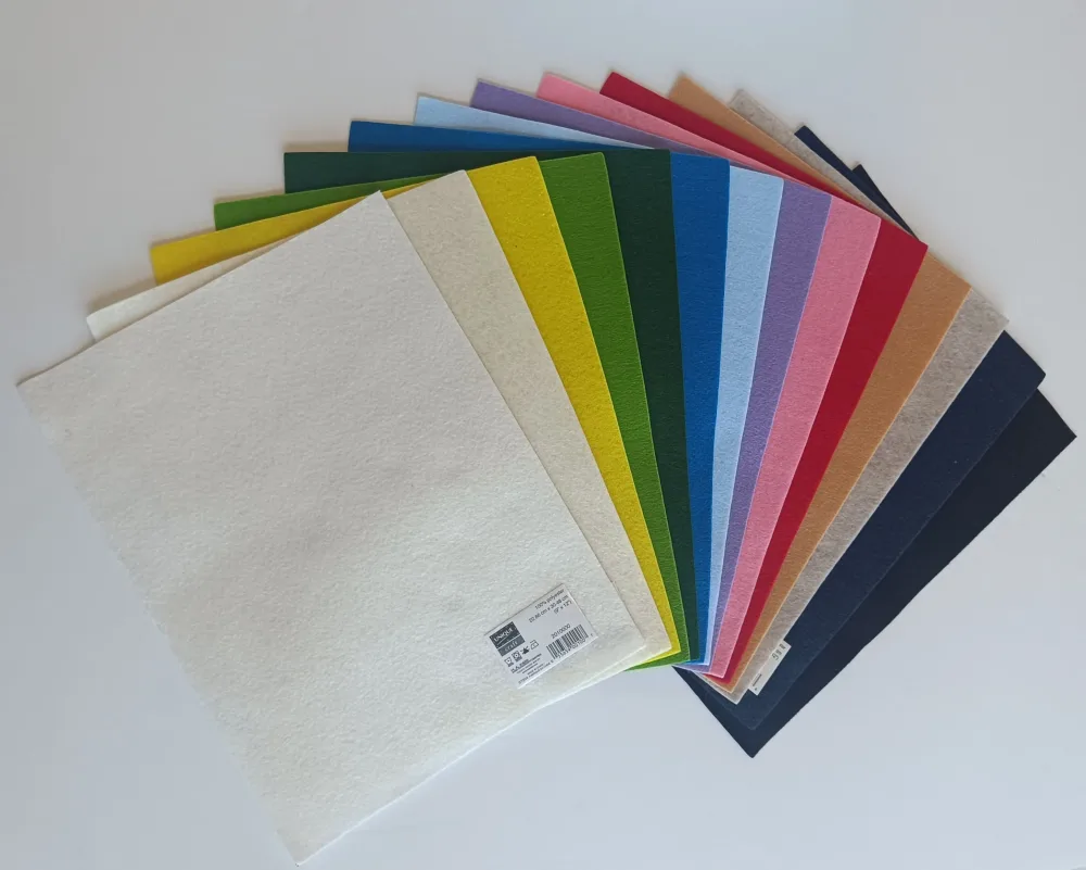 Feuille de feutrine - 23 x 30 cm - (14 couleurs) – Image 2