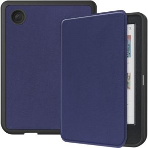 Housse de protection pour liseuse Kobo Clara Color/Clara BW | Bibliothèque avec fonction Sleep/réveil | Housse de protection en similicuir | Bleu Housse de protection pour liseuse Kobo Clara Color/Clara BW | Bibliothèque avec fonction Sleep/réveil | Housse de protection en similicuir | Bleu