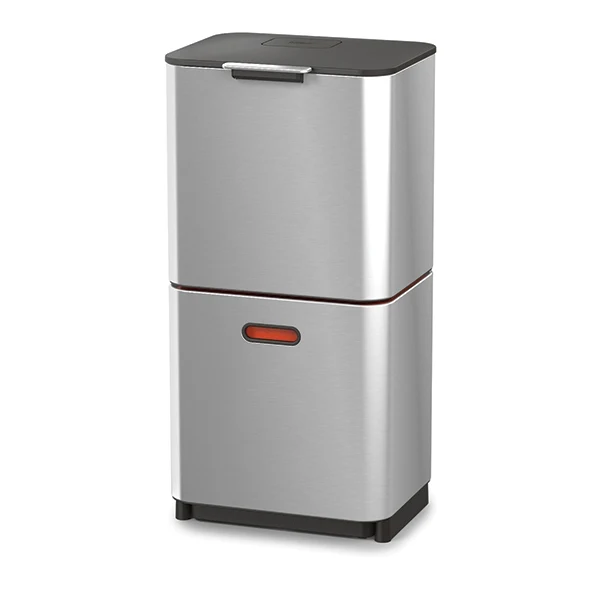 Poubelle Totem acier inoxydable 60 L - 2 compartiments 30 L Joseph Joseph – Image 2