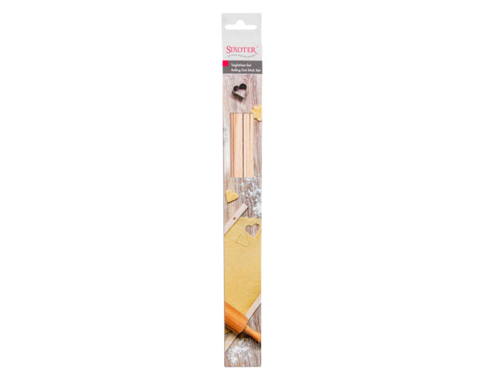 STÄDTER Teighölzer 35 cm Set je 2 Stück 3 mm 5 mm 10 mm Buche – Image 2