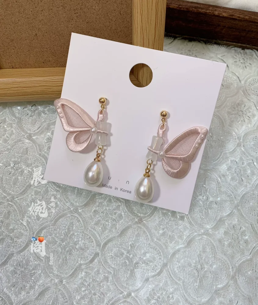 PF034 - Butterfly Chanhua Earrings - Wholesale – Image 3