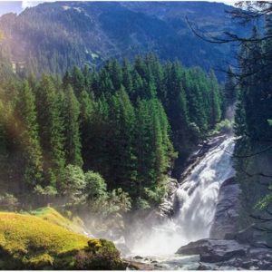 Painting King – Tableau sur toile Cascade de Krimml en Autriche – 100 x 70 cm